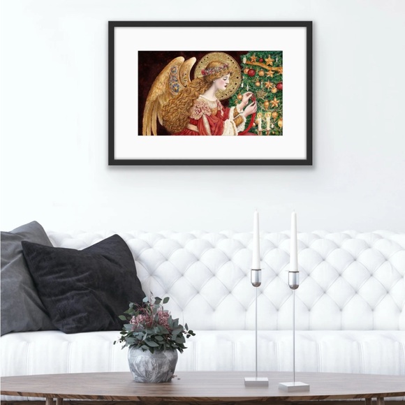 Christmas Holiday Angel Miriëlle, Keeper of the Twin Flame Fine Art Print - Picture 5 of 7